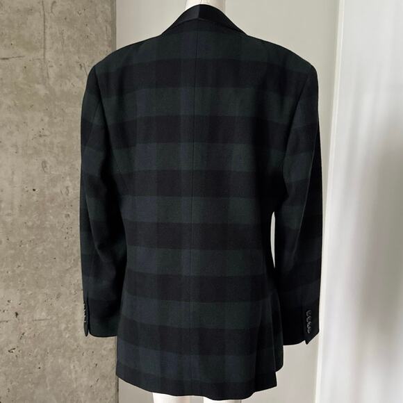 Jcrew Ludlow Slim-fit Black Watch Tartan Tuxedo Jacket SZ 38 - Picture 4 of 9